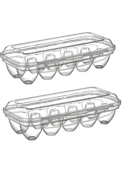 Bfs 10 Bölmeli Kilitli Kapaklı Yumurtalık Saklama Kutusu YU110