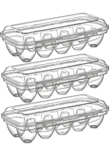 Bfs 10 Bölmeli Kilitli Kapaklı Yumurtalık Saklama Kutusu YU110