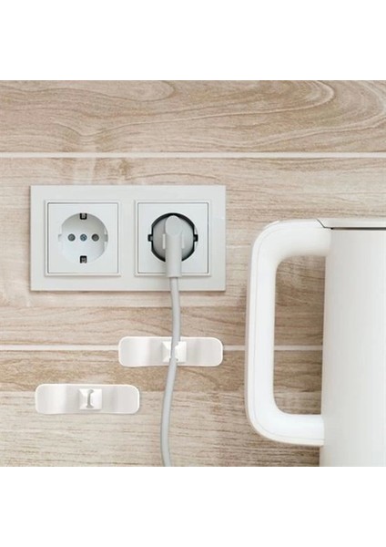 Bfs 6'lı Pratik Kablo Toparlayıcı Yapışkanlı Klips Mutfak Air Fryer Kettle Kahve Tost Makinası modelleri