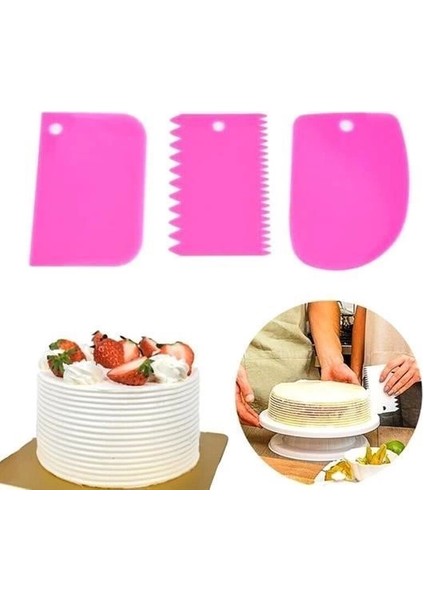 Bfs Pasta Hamur Şekillendirici Spatula Kesici Kazıyıcı Dekoratör Set