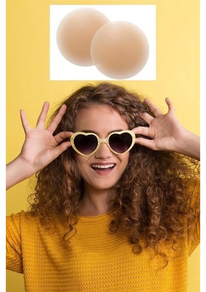 Bfs Silikon Göğüs Ucu Kapatıcı Gizleyici Bant Aparat Nipple Pad
