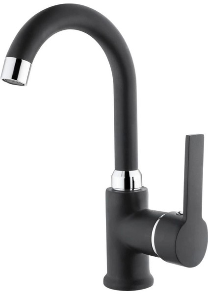 Bfs Itimat Idea Siyah 563KCB Kuğu Lavabo Bataryası