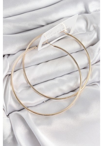 Bfs Pirinç Halka Model Gold Renk Kadın Küpe