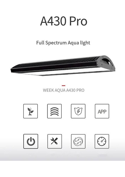 A430 Pro Tam Spektrum Akvaryum LED Işık 120W indirimleri