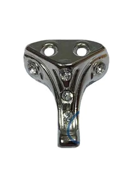 Bfs Moda Taşlı Ahşap Sandık Ayağı, Kutu Ayak 2,5 cm - Nikel, 100 Adet