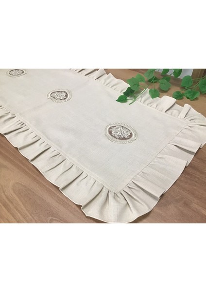 Fırfırlı & Dantelli Runner- 45X 90 cm fırsatları