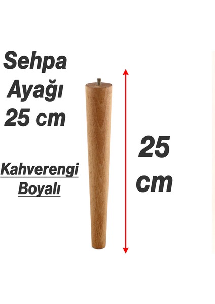 4 Adet Sehpa Masa Ayağı Ham Doğal Ahşap Kahverengi Boyalı Mobilya Kanepe Modern Bohem Ayakları 25 cm fiyatları