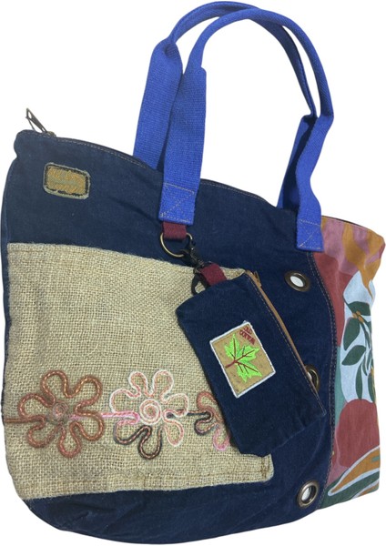 Vintage Salaş Çok Renkli Orta Boy Günlük Seyahat Gezi Omuz Çantası 36CMX34CM modelleri