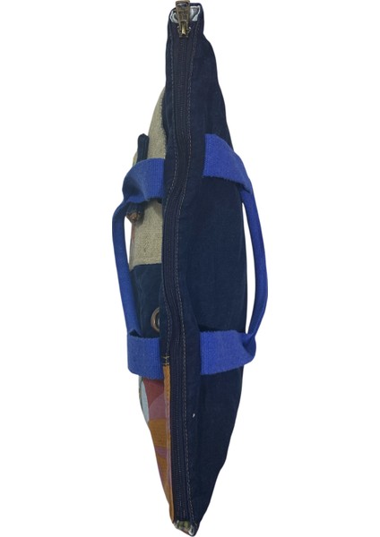 Vintage Salaş Çok Renkli Orta Boy Günlük Seyahat Gezi Omuz Çantası 36CMX34CM