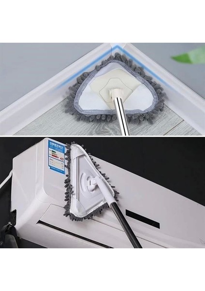 Bfs Teleskopik Saplı 150 cm Üçgen Mop Cam Duvar Tavan Fayans Parke Temizleyici Mop modelleri