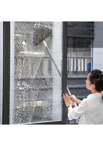 Bfs Teleskopik Saplı 150 cm Üçgen Mop Cam Duvar Tavan Fayans Parke Temizleyici Mop fırsatları