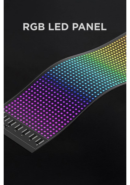 Bfs RP1259 LED Matrix Panel 16X96CM Telefon Kontrollü Kayar LED Animasyon Aydınlatma indirimleri