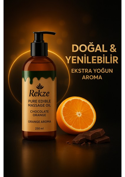 Yenilir Doğal Portakal Aromalı Masaj Yağı - 4'lü Keyif Paketi (4X120 Ml)