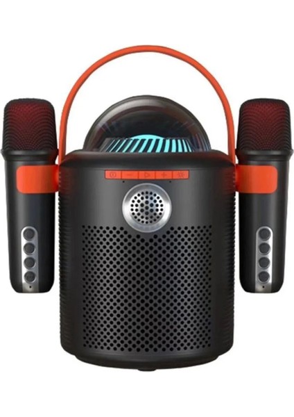 Bfs Bluetooth Aile Parti Seti Kablosuz Çift Mikrofon 6 Ses Degıstırme Siyah