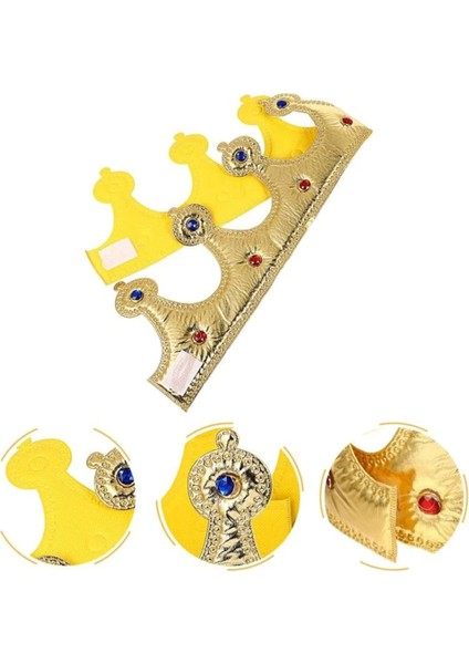 Bfs Altın Renk Eva Malzemeden Imal Çocuk Kral Tacı 57 cm fırsatları