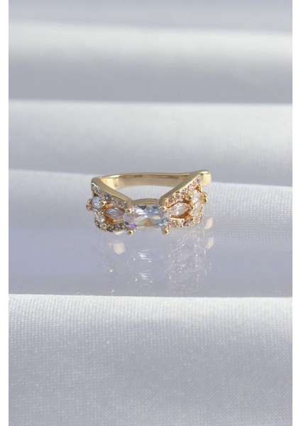 Bfs Pirinç Gold Renk Zirkon Taş Kaplama Earcuff Küpe