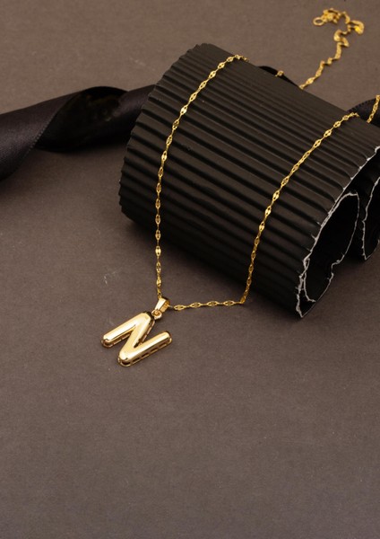 N Balon Harfi 14 Ayar Altın Kolye fırsatları