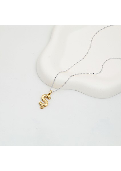Altın 14 Ayar Balon Ş Harfi Kolye Ucu modelleri