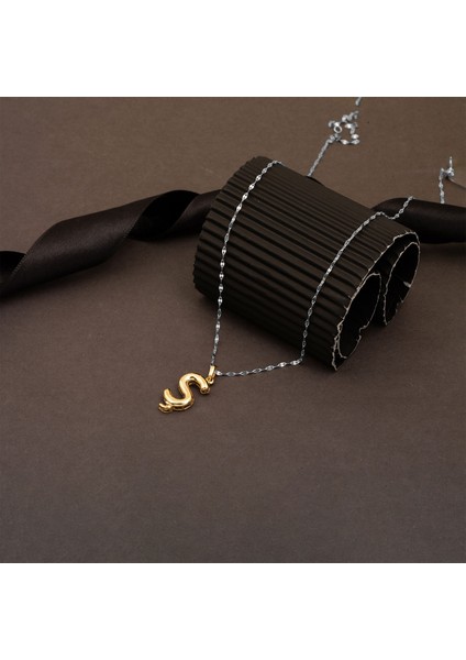 Altın 14 Ayar Balon Ş Harfi Kolye Ucu fırsatları