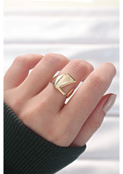 Bfs Z Harfli Altın Renk Ayarlanabilir Yüzük