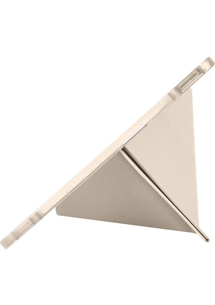 iPad Pro 13 M4 Uyumlu Kılıf Kalem Bölmeli Tri Folding Standlı Arkası Silikon Uyku Modlu fırsatları