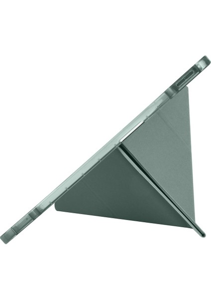 iPad Pro 13 M4 Uyumlu Kılıf Kalem Bölmeli Tri Folding Standlı Arkası Silikon Uyku Modlu fırsatları