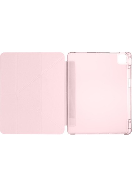 iPad Air 13 M2 / M3 Uyumlu Kılıf Kalem Bölmeli Tri Folding Standlı Arkası Silikon Uyku Modlu indirimleri