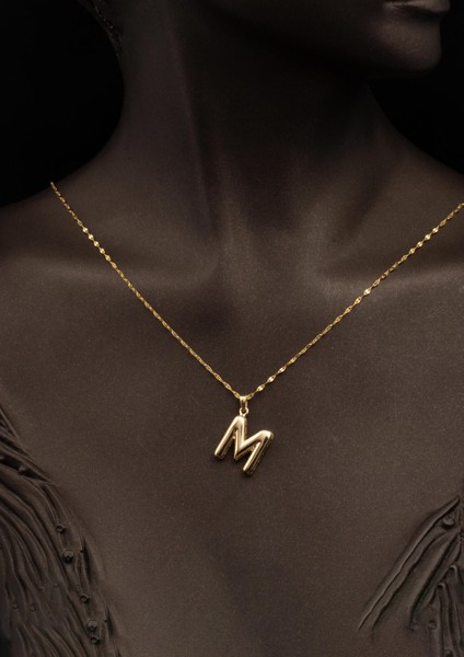 M Balon Harf 14 Ayar Altın Kolye fiyatları