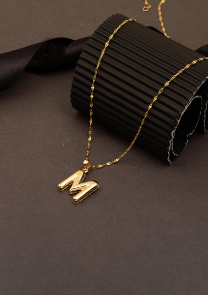 M Balon Harf 14 Ayar Altın Kolye fırsatları