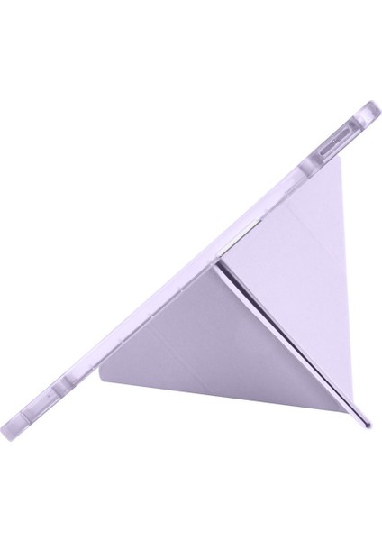 iPad Pro 13 M4 Uyumlu Kılıf Kalem Bölmeli Tri Folding Standlı Arkası Silikon Uyku Modlu fırsatları