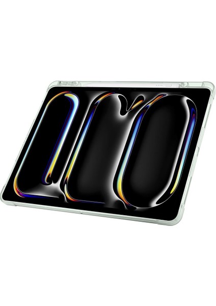 iPad Air 13 M2 / M3 Uyumlu Kılıf Kalem Bölmeli Tri Folding Standlı Arkası Silikon Uyku Modlu fiyatları