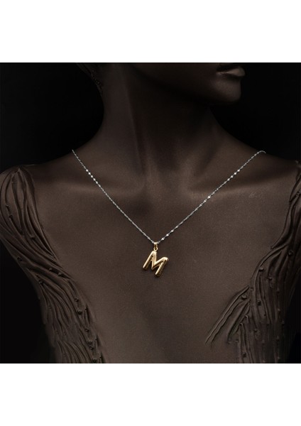 M Balon Harf 14 Ayar Altın Kolye Ucu fiyatları