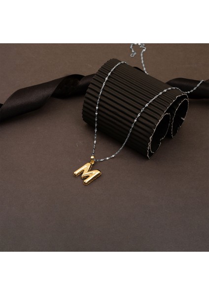 M Balon Harf 14 Ayar Altın Kolye Ucu fırsatları