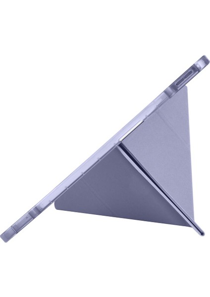 iPad Air 13 M2 / M3 Uyumlu Kılıf Kalem Bölmeli Tri Folding Standlı Arkası Silikon Uyku Modlu fırsatları