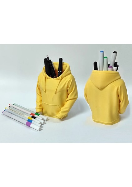 Sweatshirt Tasarımlı Kalemlik – Sarı