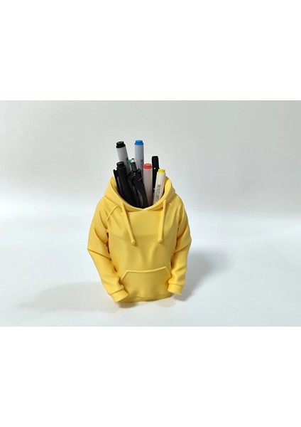 Sweatshirt Tasarımlı Kalemlik – Sarı