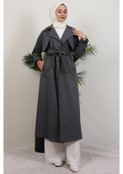 Beria Trençkot Koyu Gri fiyatları