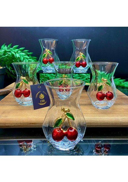 Çay Takımı 6 Kişilik 12 Parça Kiraz Detaylı fırsatları