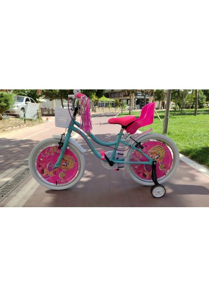 Muki 16 Jant Kız Çocuk Bisikleti Arka Çocuk Koltuklu