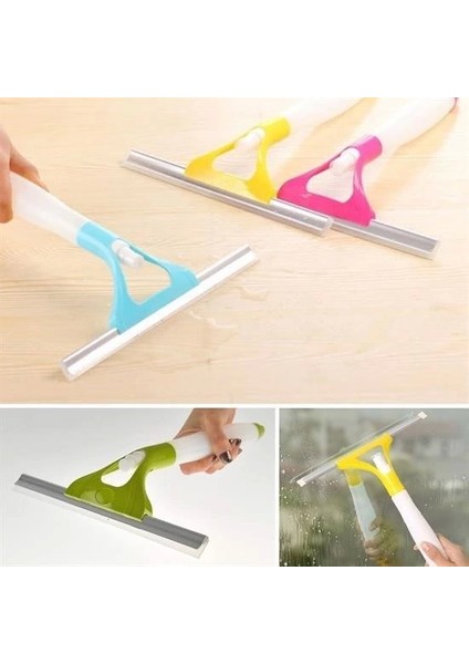 Bfs Pratik Spreyli Cam Sil Pencere Ayna Tezgah Duşakabin Temizleyici Püskürtmeli Silme Aparatı