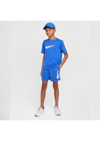 Multi Dri-Fıt Genç Çocuk Şortu - Mavi