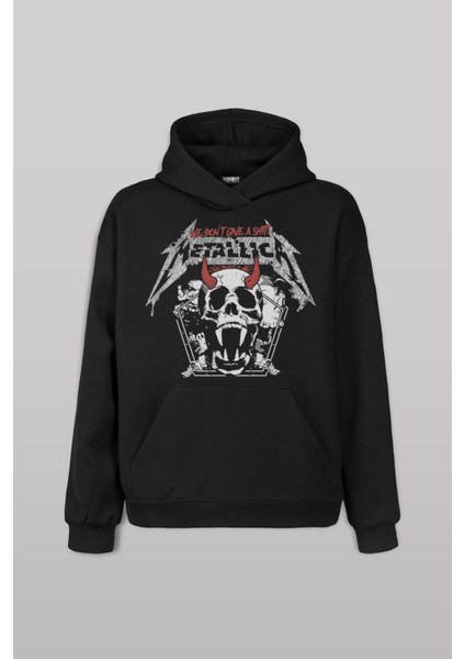 Metallica Ön Baskılı Sweatshirt Unisex Kapüşonlu Hoodie