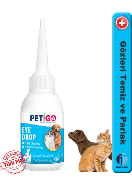 - Kedi ve Köpekler Için Göz Yaşı Lekesi Temizleme Solüsyonu - 50ML