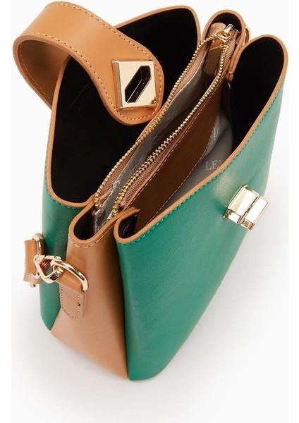 Yeşil-Camel Kadın Omuz Çantası 930167 Çanta fırsatları