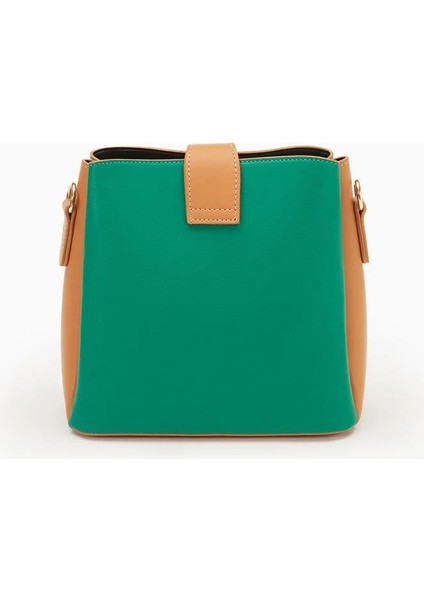 Yeşil-Camel Kadın Omuz Çantası 930167 Çanta indirimleri