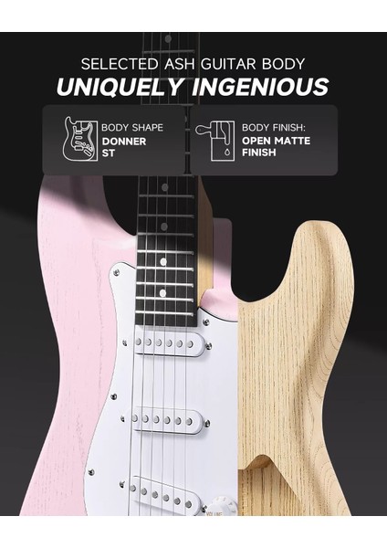 Dst-80 St Elektro Gitar Seti (Pembe) fırsatları