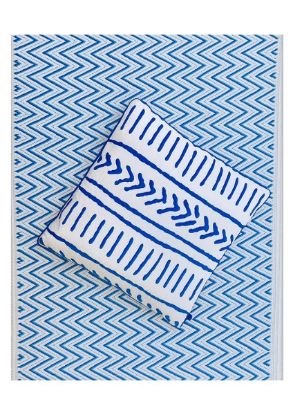 Waves Design Çadır Karavan Kamp Plaj Hasırı 180*270 cm