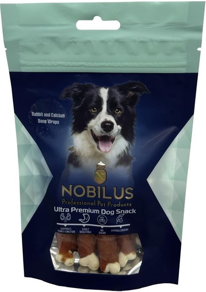 Köpek Ödül Maması Tavşan ve Kalsiyum Kemikli Sargı 80 gr