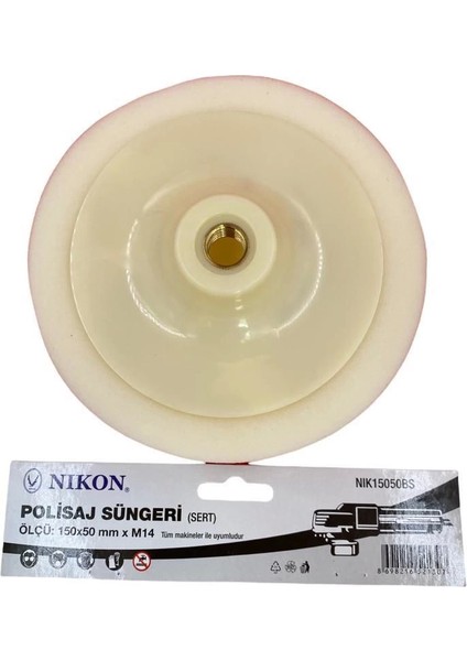 Nikon 15050BS Polisaj Süngeri 150 mm Beyaz Sert
