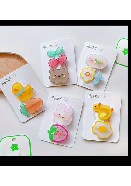 Çiçek ve Yaprak Tasarımlı Sevimli Saç Tokası – Bebek, Çocuk ve Yetişkin Kullanımına Uygun fiyatları